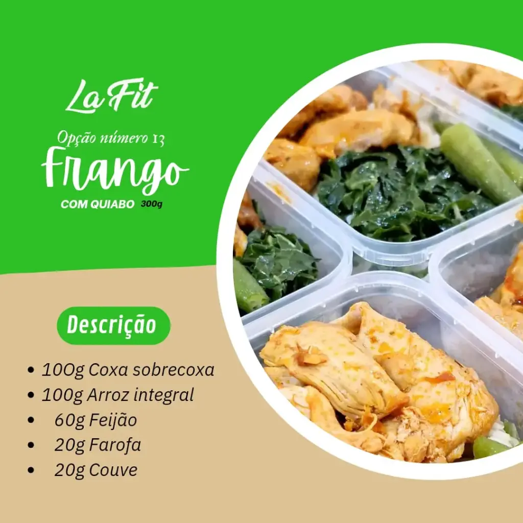 Frango com Quiabo (Coxa Sobrecoxa)